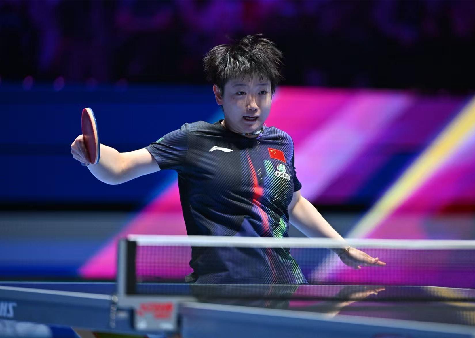 4-0赢德国一姐!孙颖莎冲击三连冠:连续9次三大赛进决赛创神迹